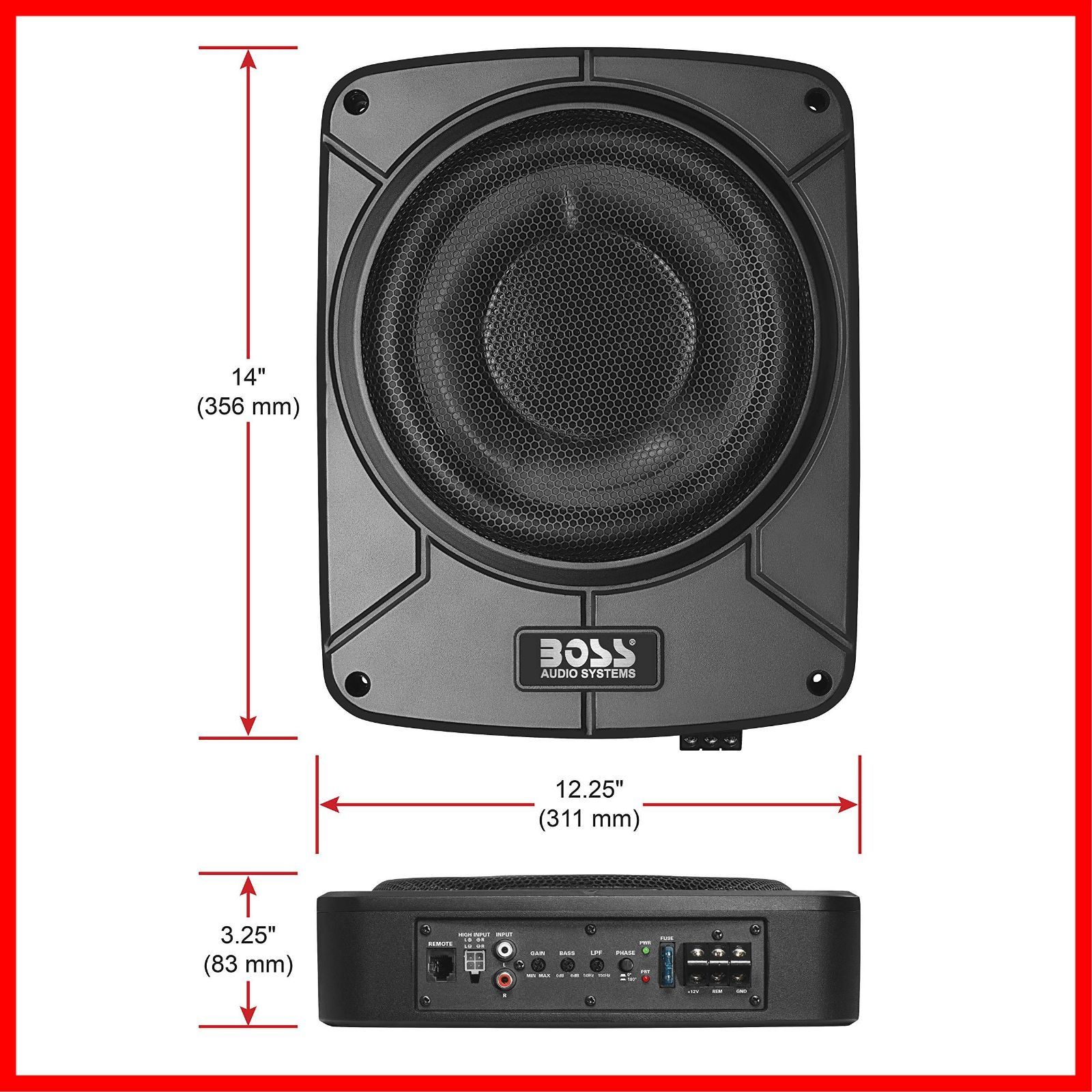 在庫セール】BOSS Audio Systems BAB10 増幅カーサブウーファー 最大