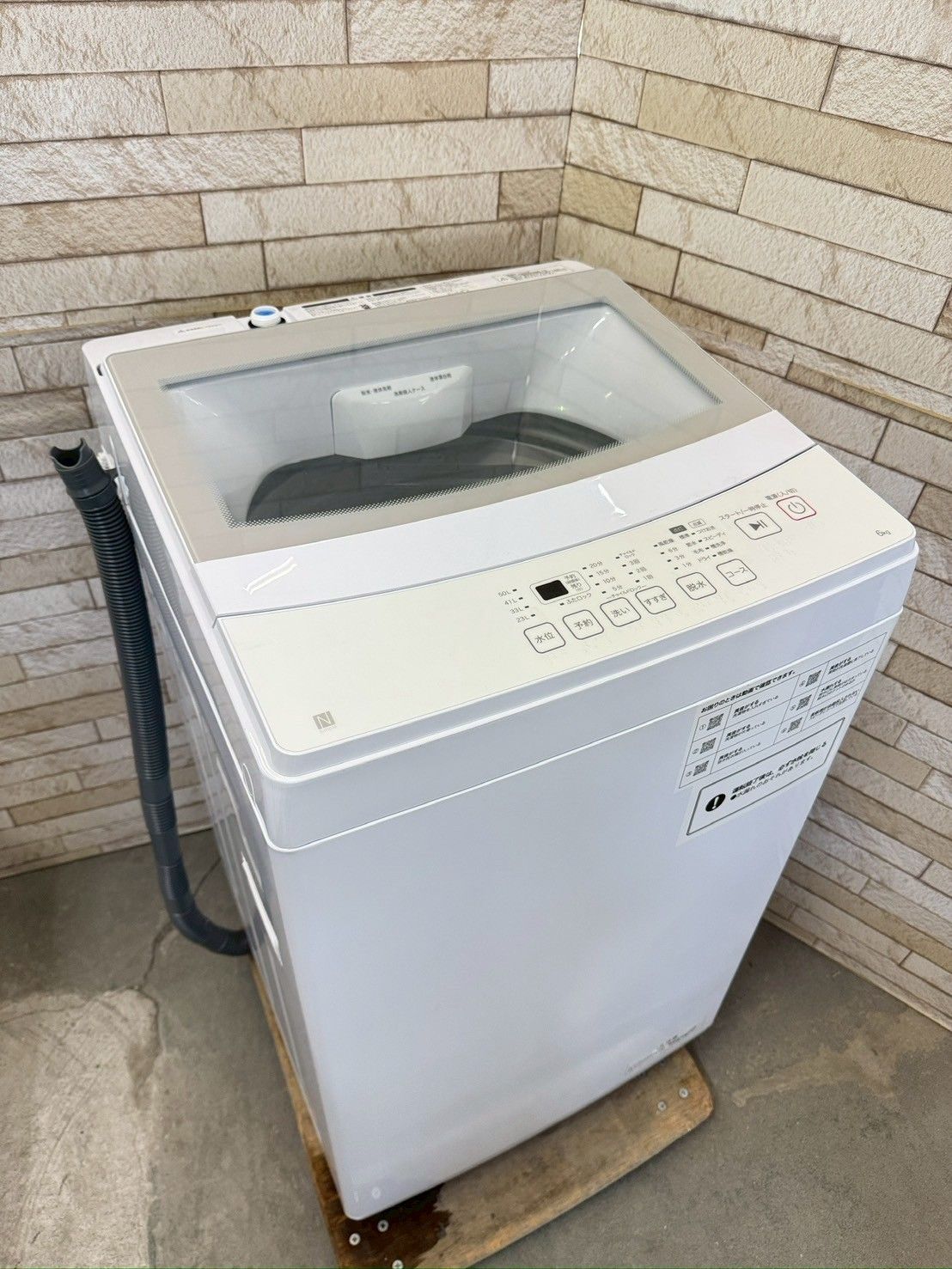 大阪 3か月保障付き 洗濯機 ニトリ 6kg 2025年 NT60L1WH SS-79