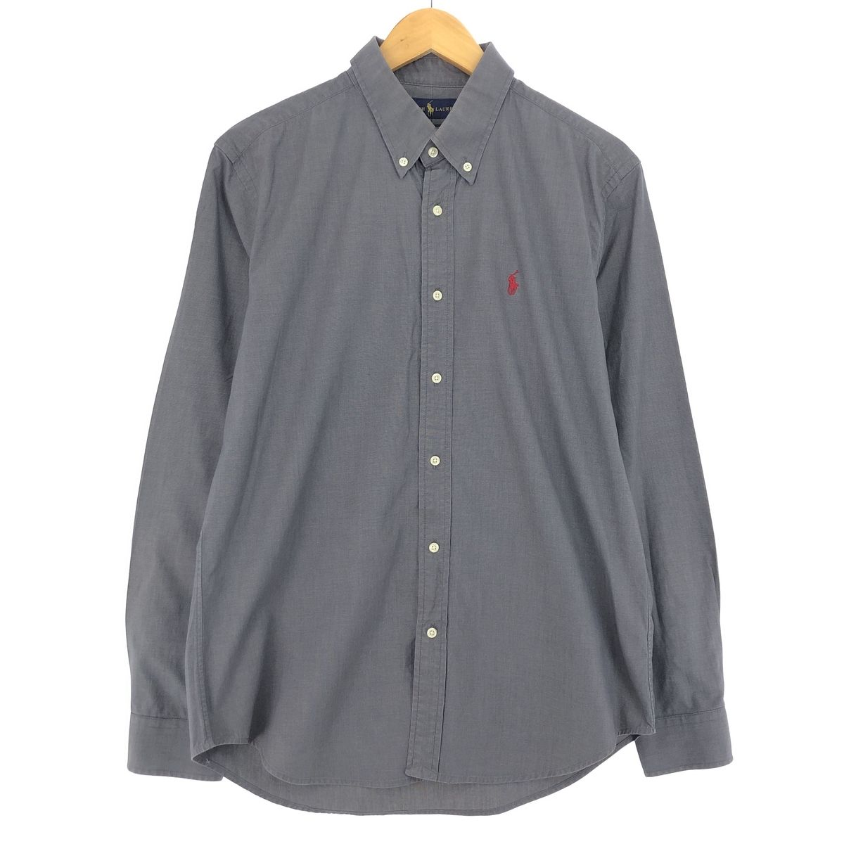 古着 ラルフローレン Ralph Lauren CUSTOM FIT 長袖 ボタンダウンシャツ メンズL/eaa435496