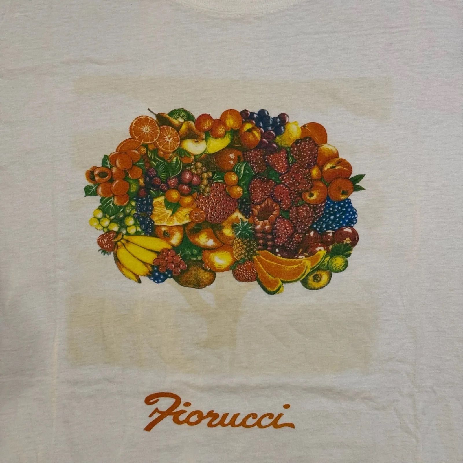 トップス 80s Fiorucci フィオルッチ ブランド フルーツアート アートT 
