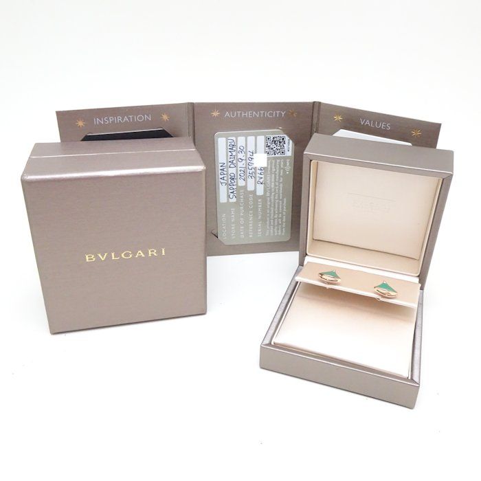 BVLGARI ブルガリ ディーヴァドリーム ピアス マラカイト