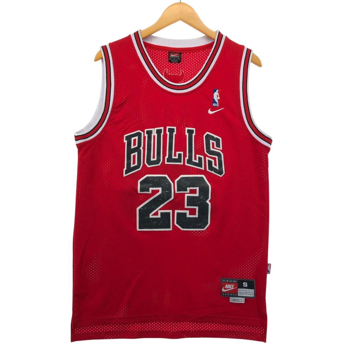 古着 00年代 ナイキ NIKE TEAM NBA CHICAGO BULLS シカゴ ブルズ メッシュタンクトップ ゲームシャツ メンズS相当|eaa579101