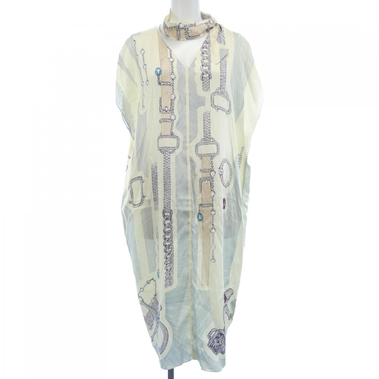 エルメス HERMES ETUDE POUR UNE PARURE DE GALA *86-7302 ツイルレーヌ ワンピース