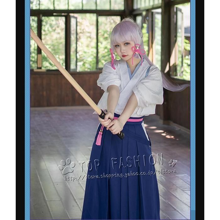 コスプレ衣装 原神 げんしん 神里綾華 雪晴れに綻ぶ椿 剣道着 着物 セット ウィッグ 靴 道具別売り