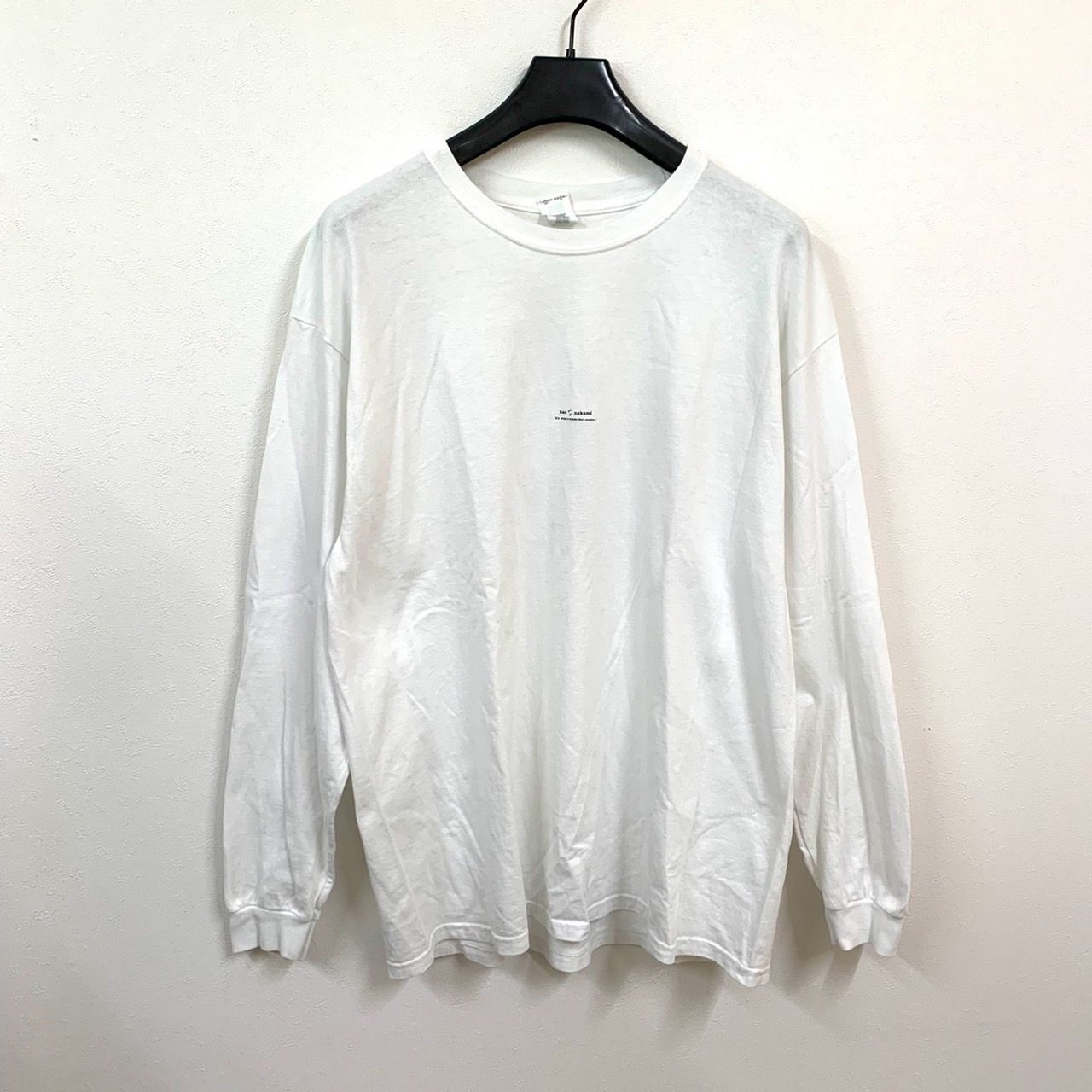 kaoyorinakami】カオヨリナカミ/バックプリントロングTシャツ/XL 