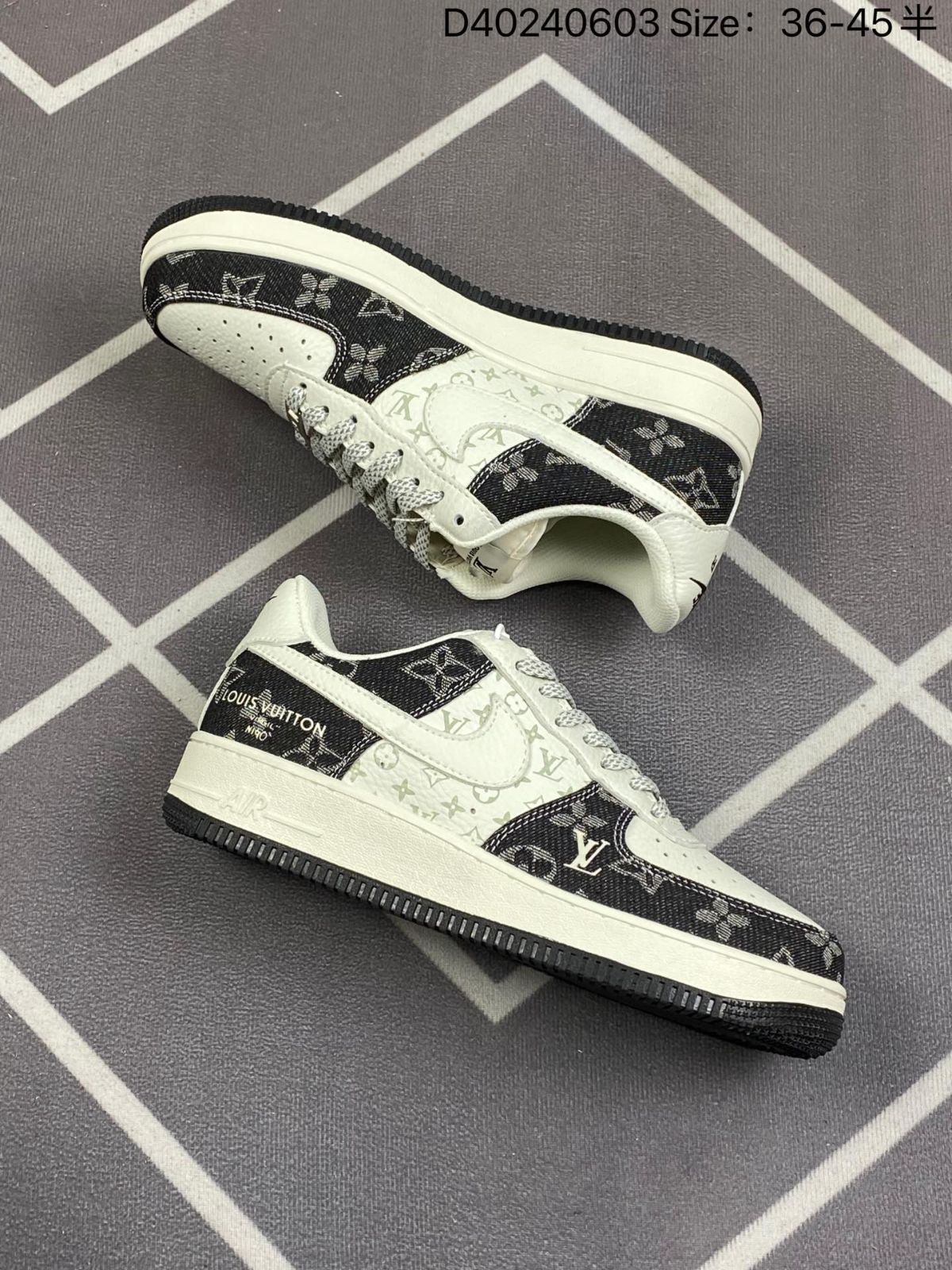 ナイキ スニーカー Nike Air Force 1 07 Low Monogram DD8686-100 男女兼用 並行輸入品