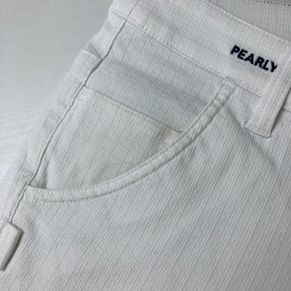 サイズ：1 PEARLY GATES パーリーゲイツ 2023年 ストレッチパンツ  ホワイト系 [240101472119] ゴルフウェア レディース ストスト PEARLY GATES パーリーゲイツ 2023年モデル ストレッチ ロング