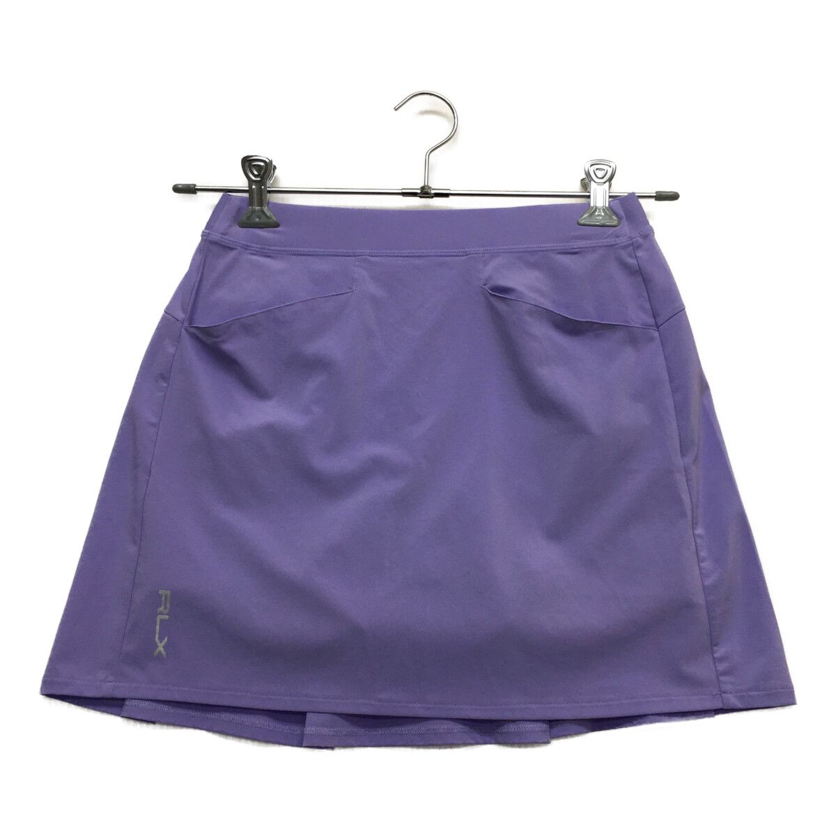 coco 中古 アールエルエックス ラルフローレン RLX RALPH LAUREN レディース スカート XS 紫 薄手 一体型インナーパンツ付 小さい 中古 レディース アールエルエックス ラルフローレン RLX RALPH