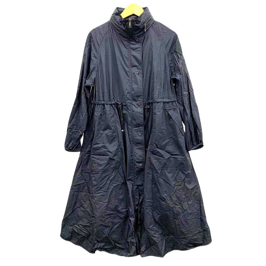 MONCLER ブラック モッズコート モンクレール ロングコート LIN レディース ブラック サイズ0