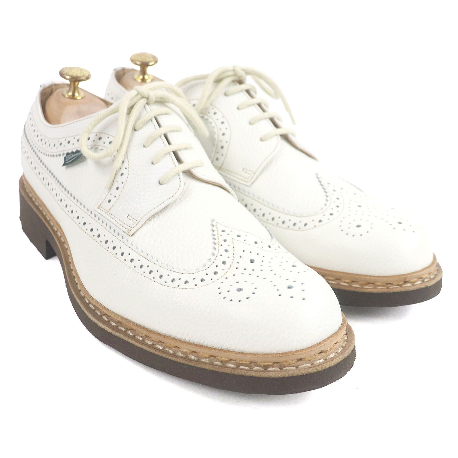 Paraboot パラブーツ 851021 SEVRIER セヴィリエ UNITED ARROWS別注 ウイングチップ レザー ドレスシューズ ホワイト 9 き フランス製 メンズ BETHELEADER_CO_KE