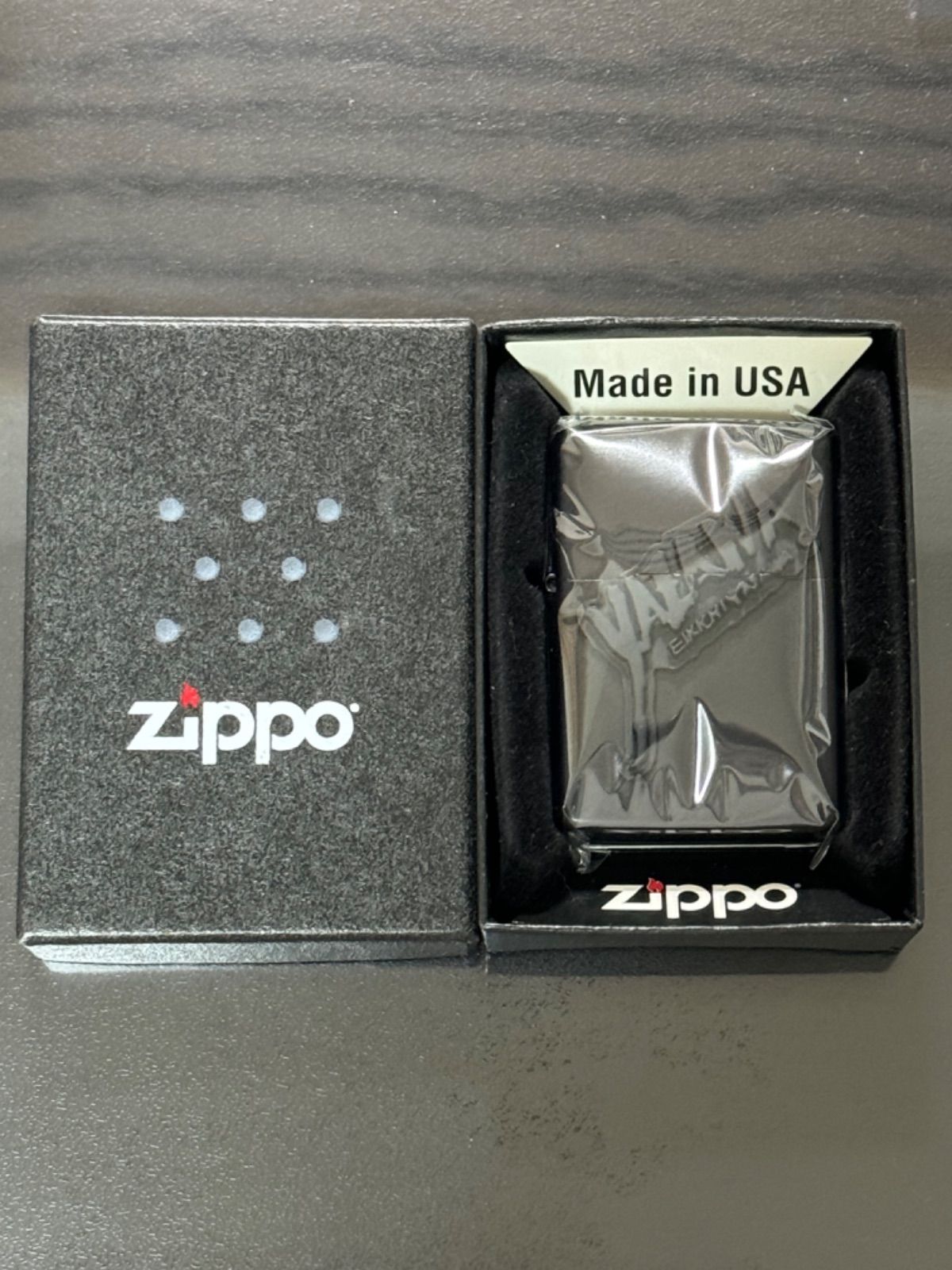 zippo 矢沢永吉 両面メタル 3面加工品 EIKICHI YAZAWA 2018年製 BLACK
