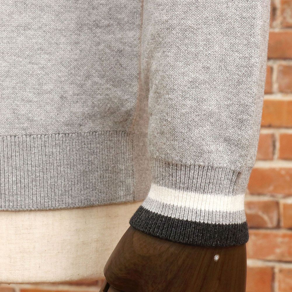 ○★新品未使用　MARK&LONA　防風 クルーニット　38　ブラック ウォッシャブルシルク】クルーネックカーディガン（ニット