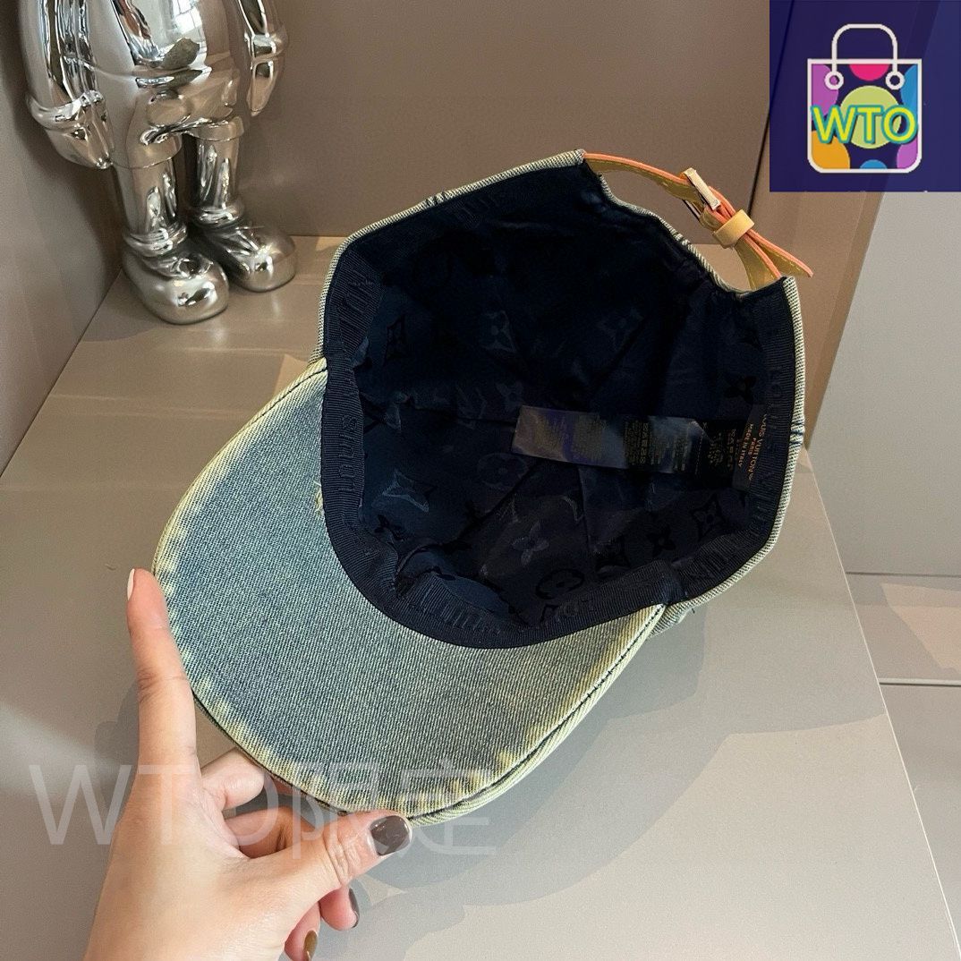 Louis Vuitton デニムベースボールキャップ ハイブラ ファッション Louis Vuitton デニムベースボールキャップ