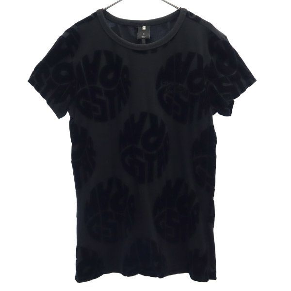 ジースターロウ プリント 半袖 Tシャツ S ブラック G-STAR RAW メンズ 【中古】  【230713】