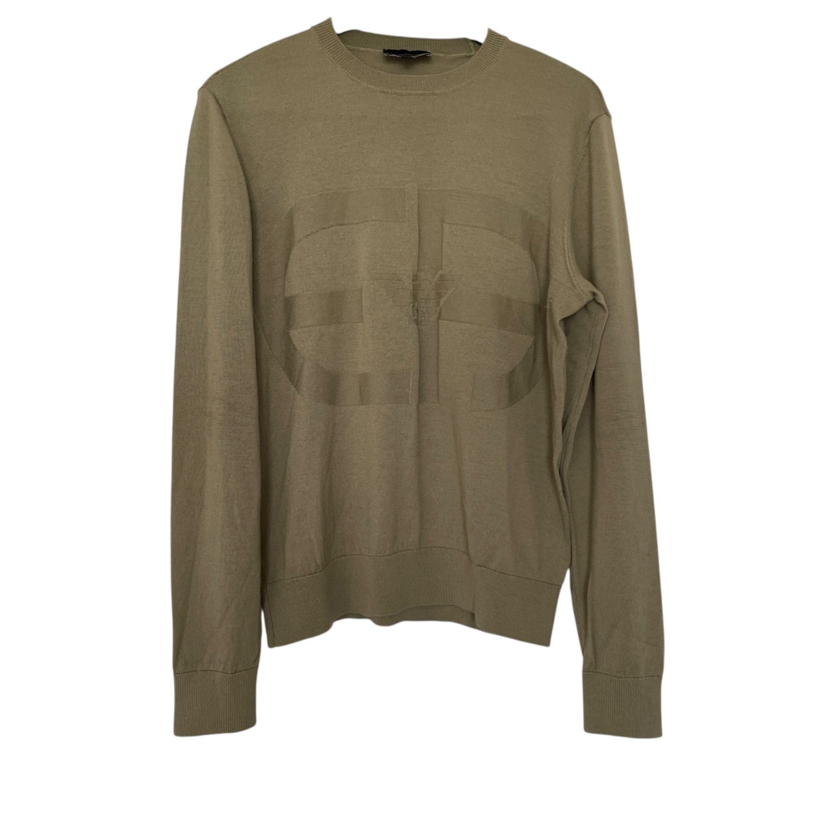 EMPORIO ARMANIエンポリオアルマーニ　長袖ニット　L　ラベンダー EMPORIO ARMANI - EMPORIO ARMANI ニット・セーター XL グレー