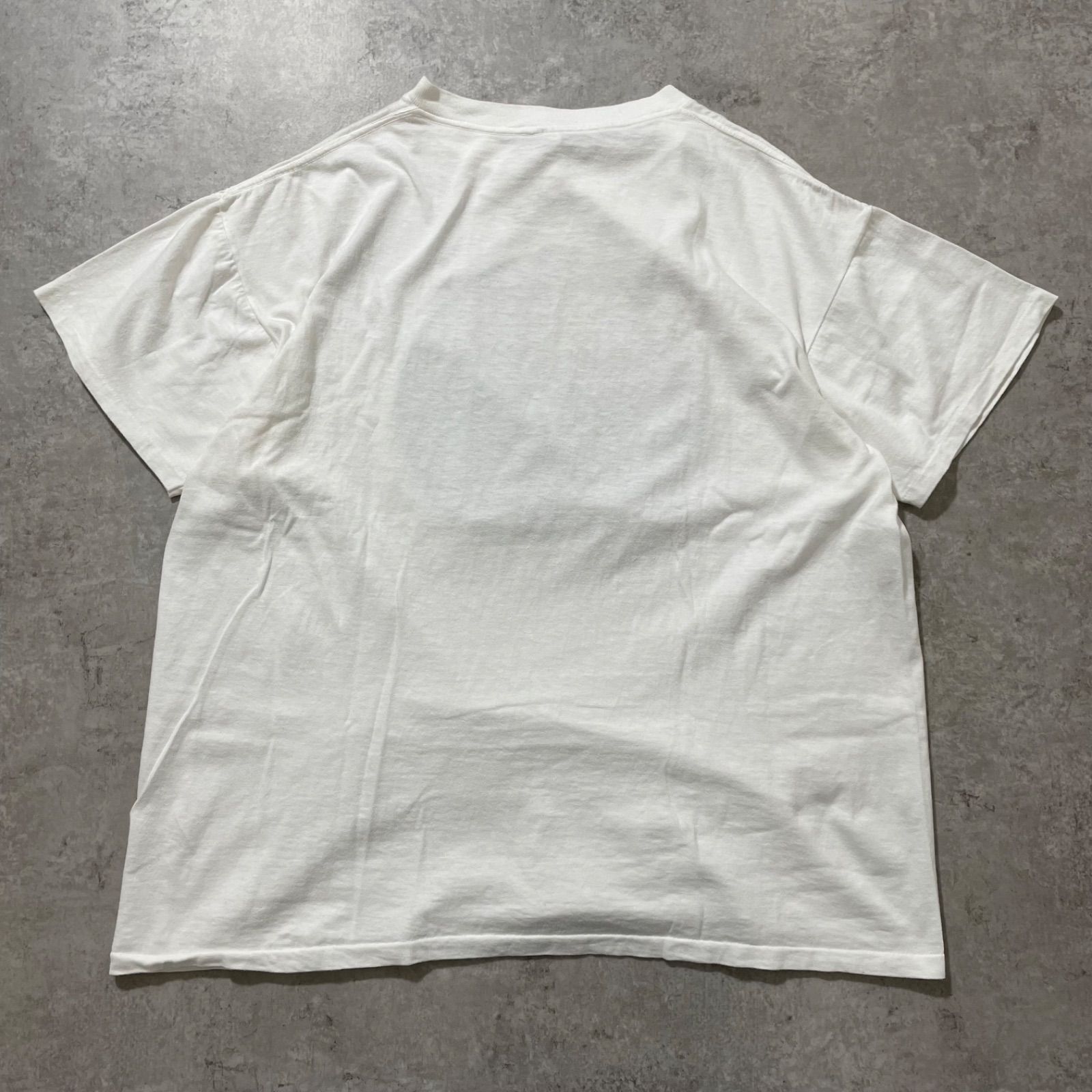 90s.USA製 シングルステッチ 半袖Tシャツ 企業 アート ホワイト XL 