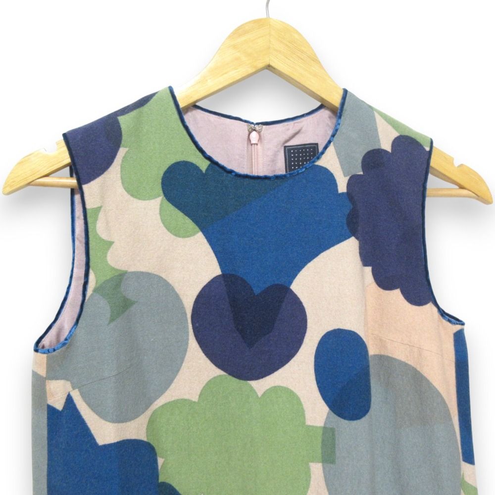 美品 mina perhonen ミナペルホネン flower basket ウール×シルク  