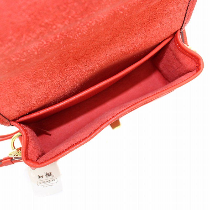 【極美品】コーチ COACH クラッチバッグ ターンロックポーチ ロケット コーチ COACH グローブレザーターンロック2wayミニショルダー