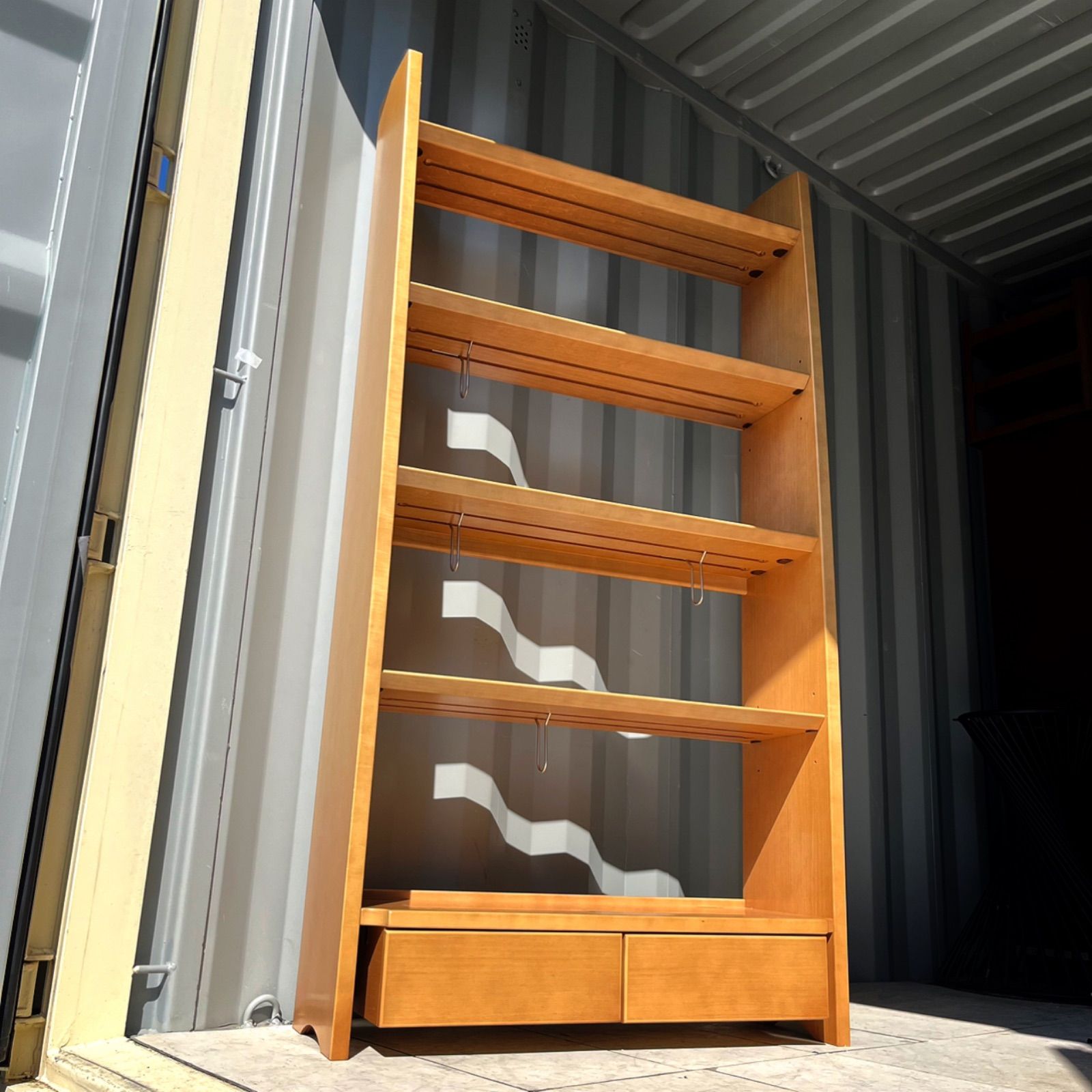 取付無料！カリモク家具 北欧風天然木ナチュラルオープンシェルフ 飾り棚 本棚✨ 取付無料！カリモク家具 北欧風天然木ナチュラルオープンシェルフ