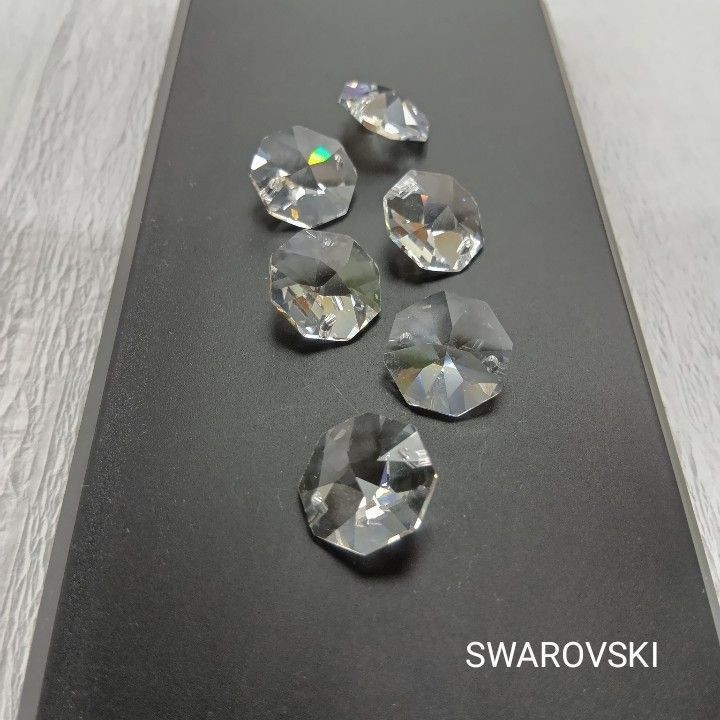 スワロフスキー オクタゴン 2穴16mm クリア 6個セット - メルカリ