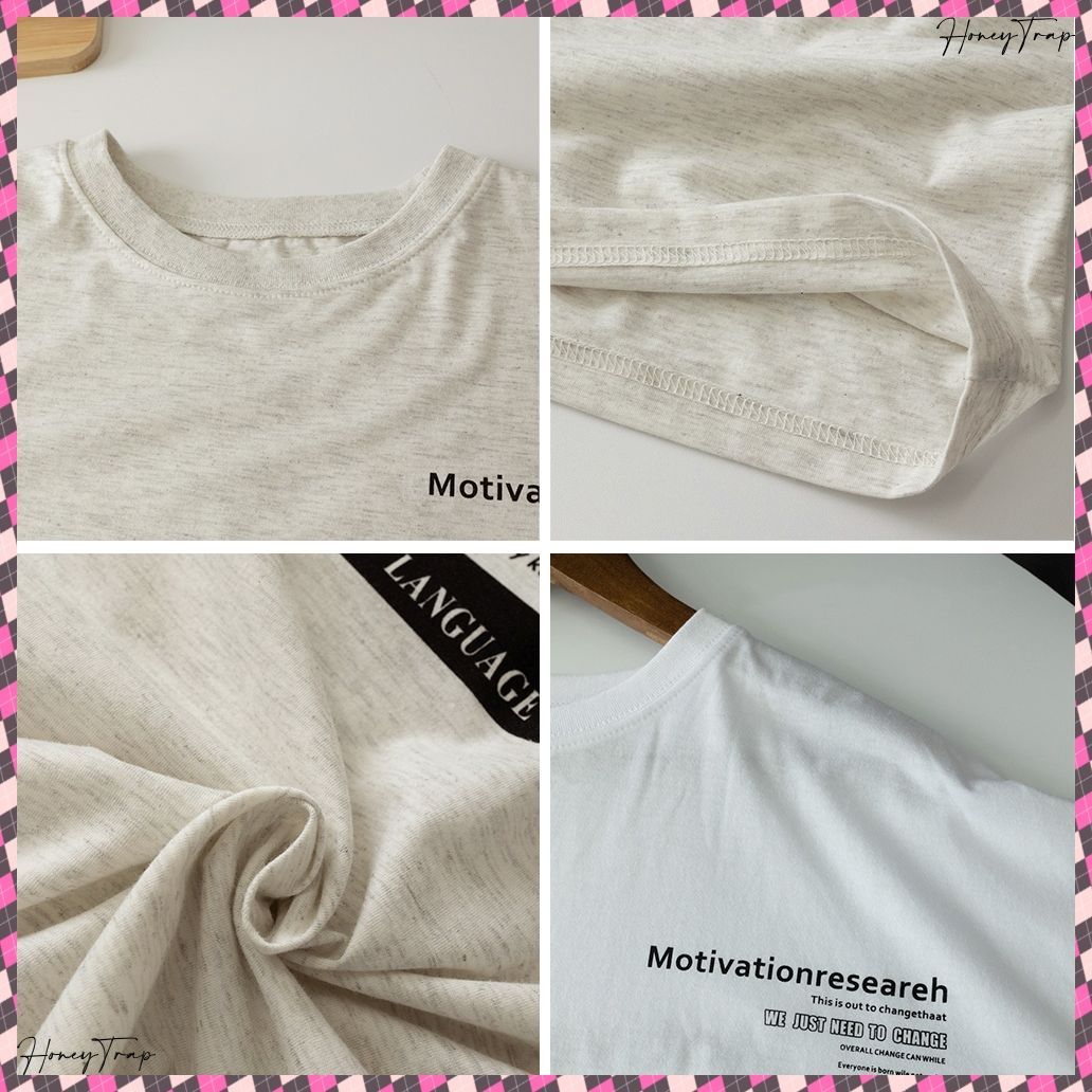 オーバーサイズ 英文字ロゴ 半袖Tシャツ レディース ビッグT