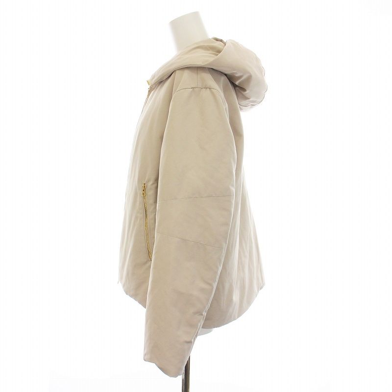ベイジ BEIGE DERRIL ダウンジャケット ショート丈 ジップアップ 
