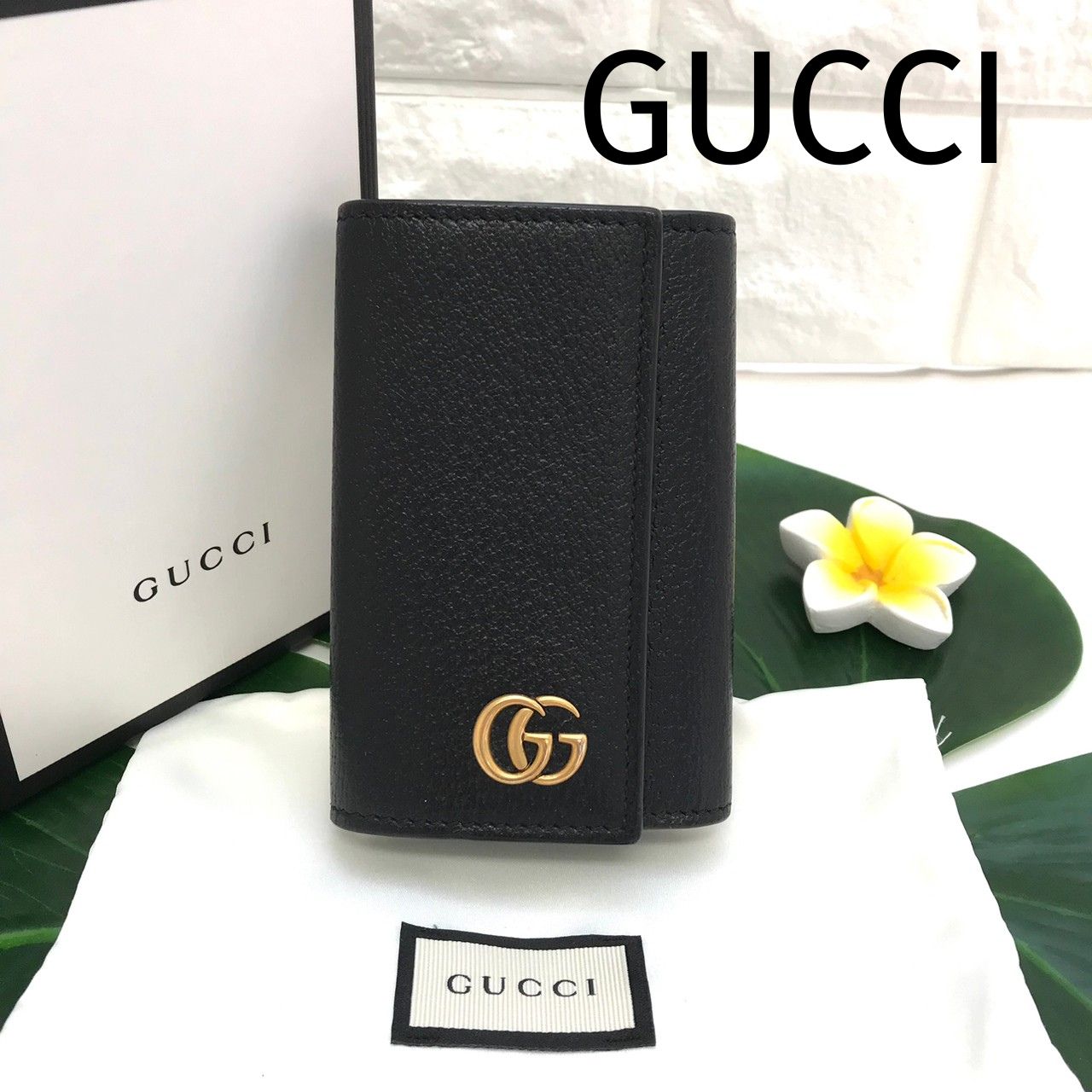 GUCCIグッチGGマーモント6連ダブルGキーケースKC-0015