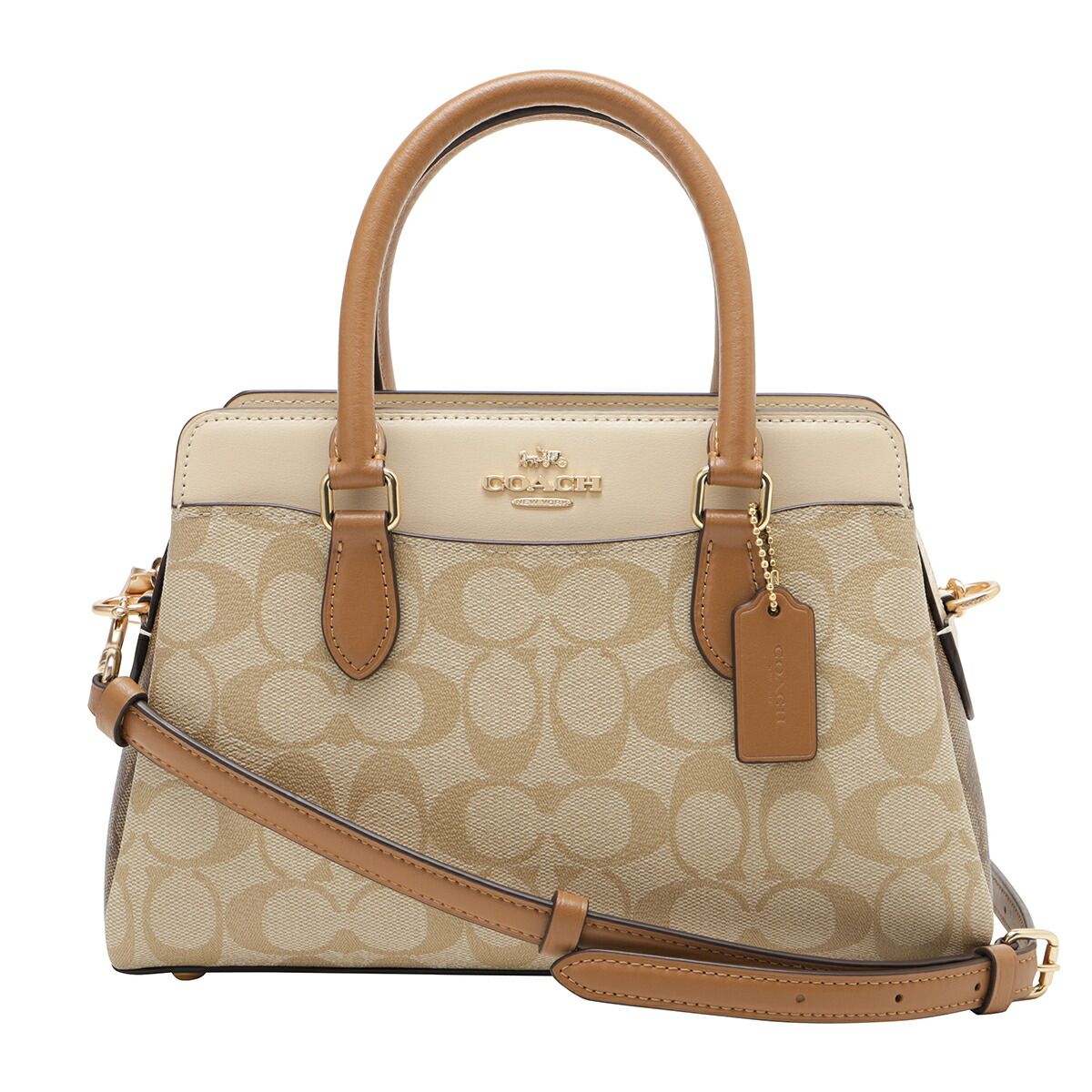 新品 コーチ COACH トートバッグ ミニ ダーシー キャリーオール ライト 