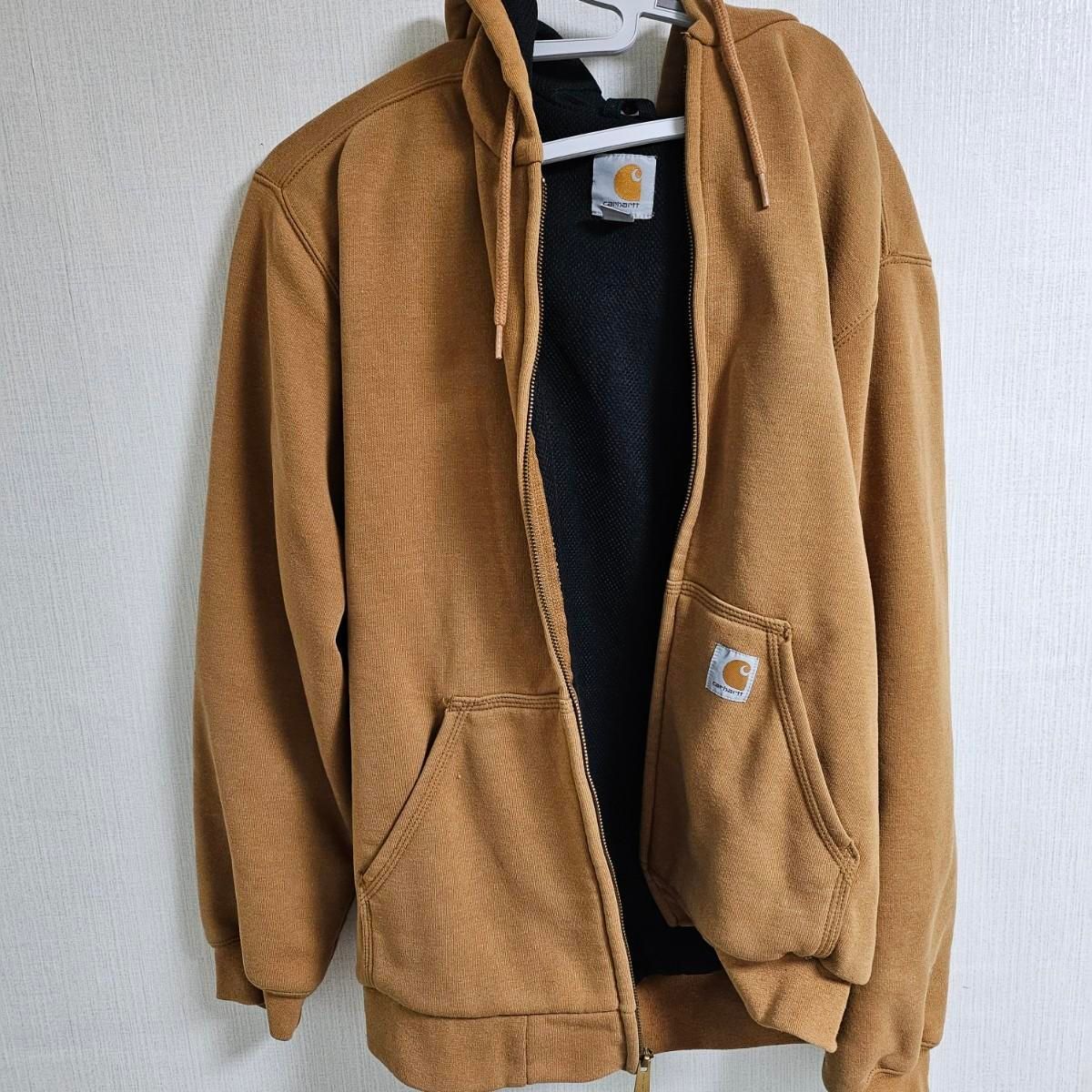 【Bunjang商品韓国直送】Carhartt(カーハート) サーマル フード付き ジップアップパーカー S サイズ