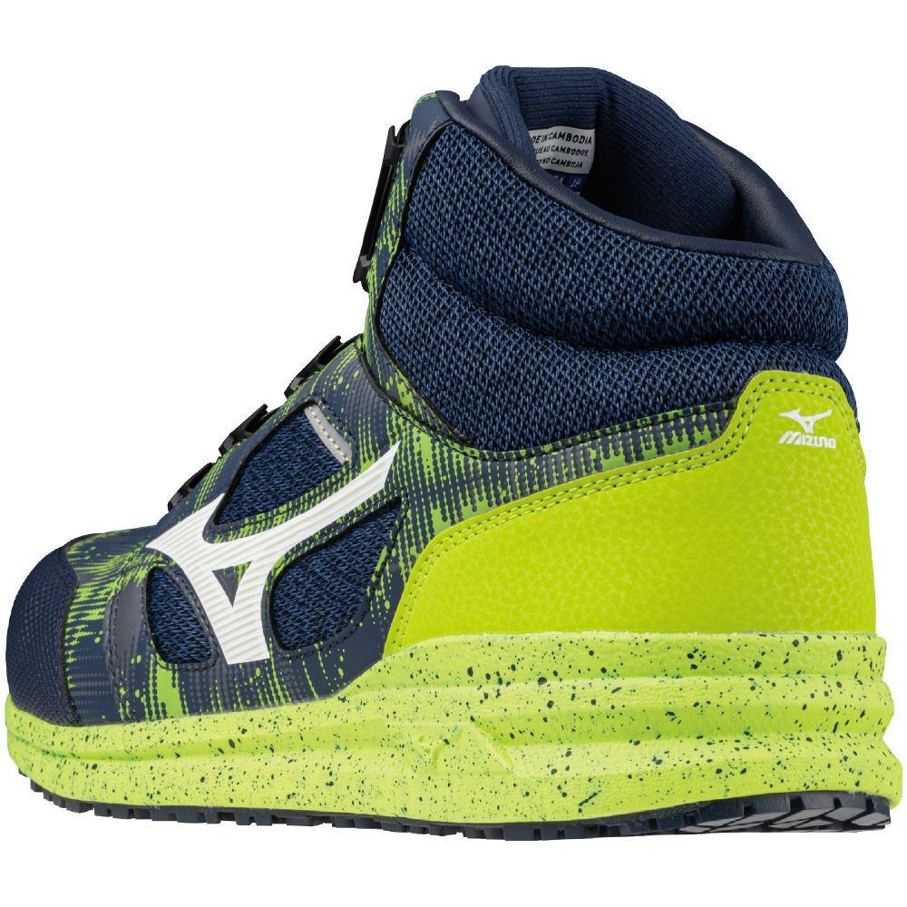 MIZUNO LSII73M F1GA240593 ネイビー×ホワイト×ライムイエロー