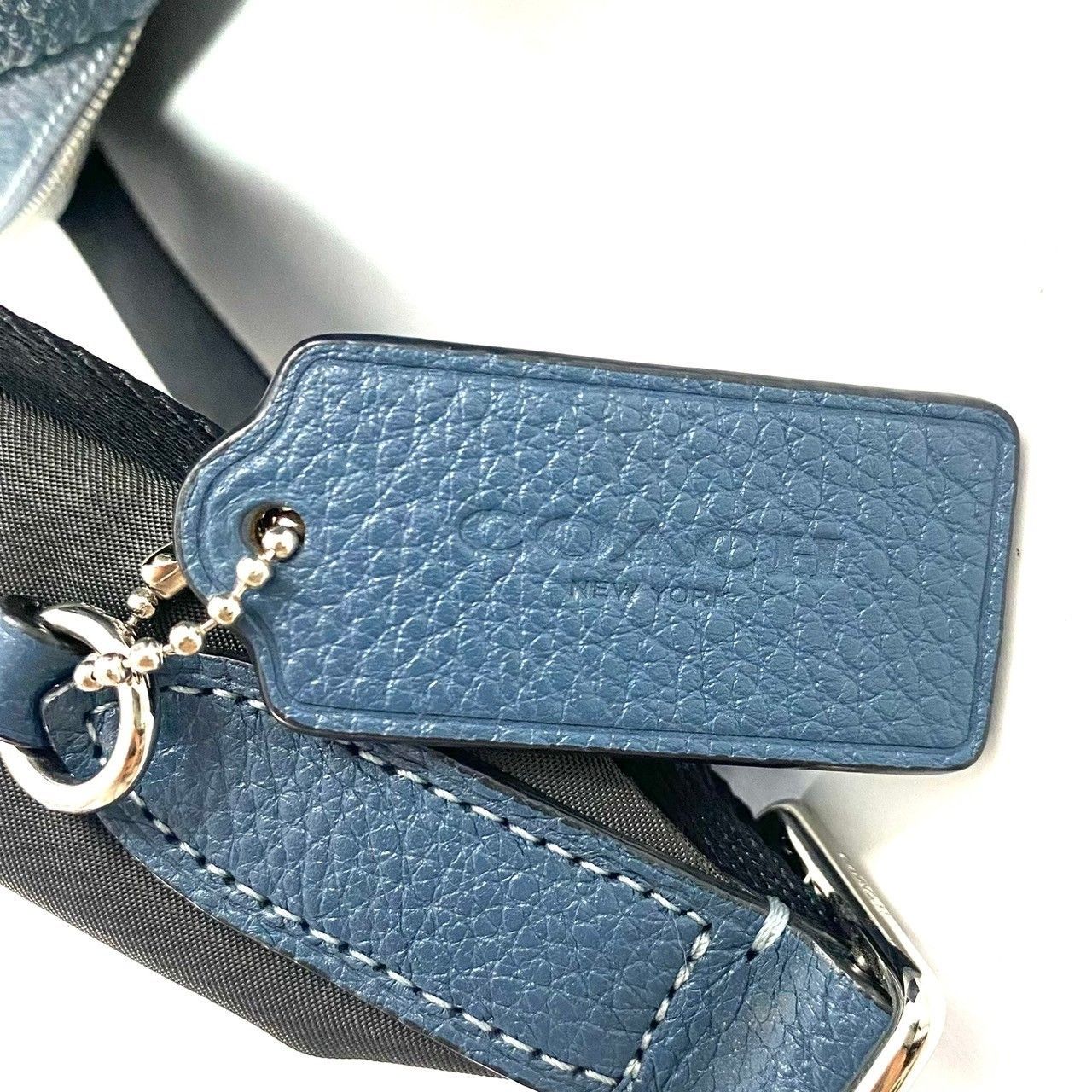 COACH】F76772 リュックサック レインボーロゴマーク ネイビー ブルー 