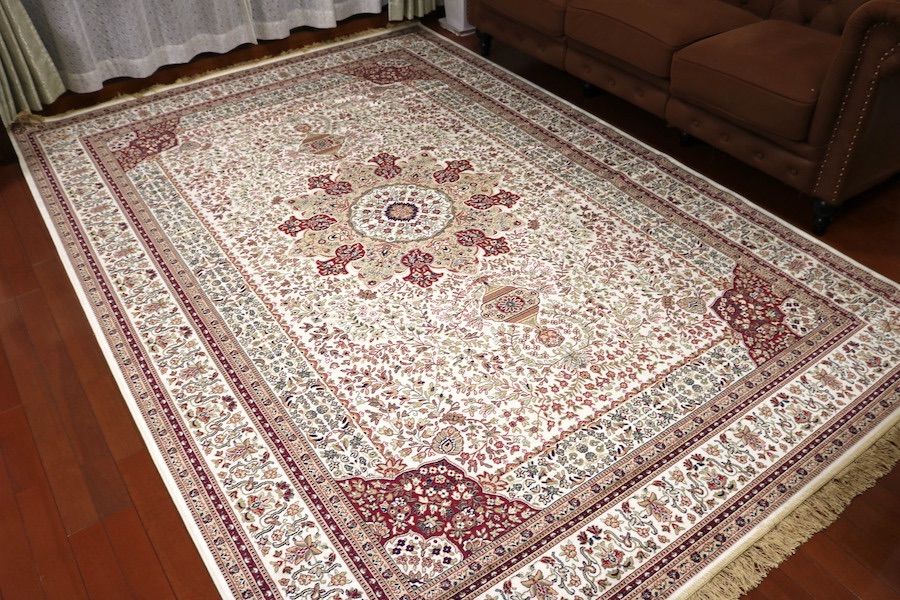 ペルシャ柄絨毯 200×290 新品未使用 大判ラグ カーペット 訳あり