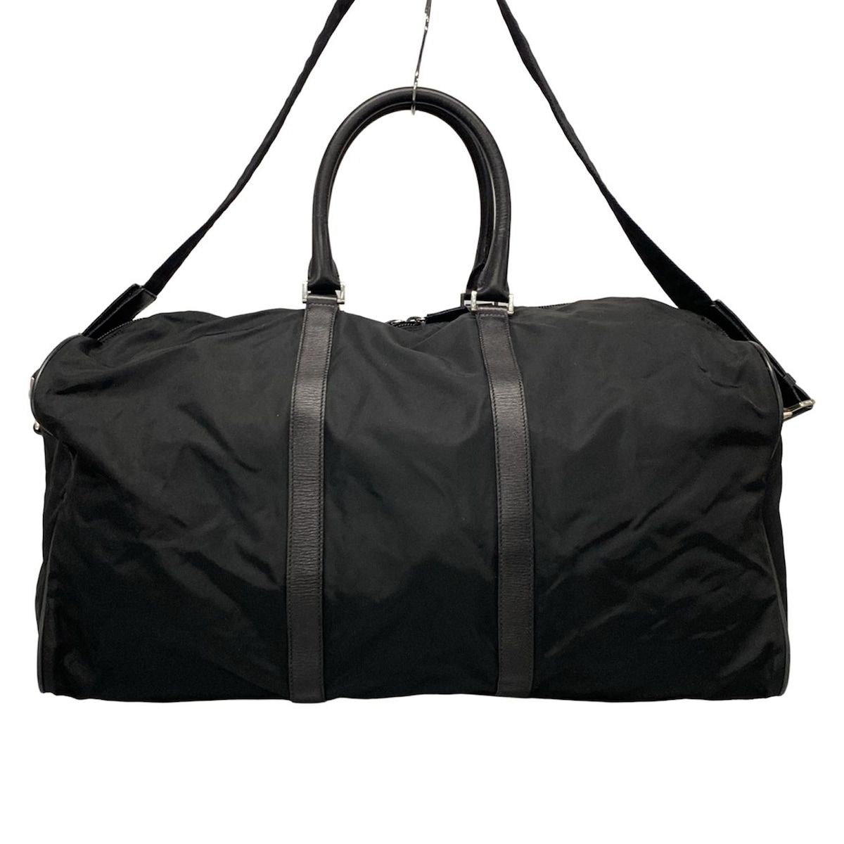 PRADA(プラダ) ボストンバッグ - V20 黒 レザー - メルカリ