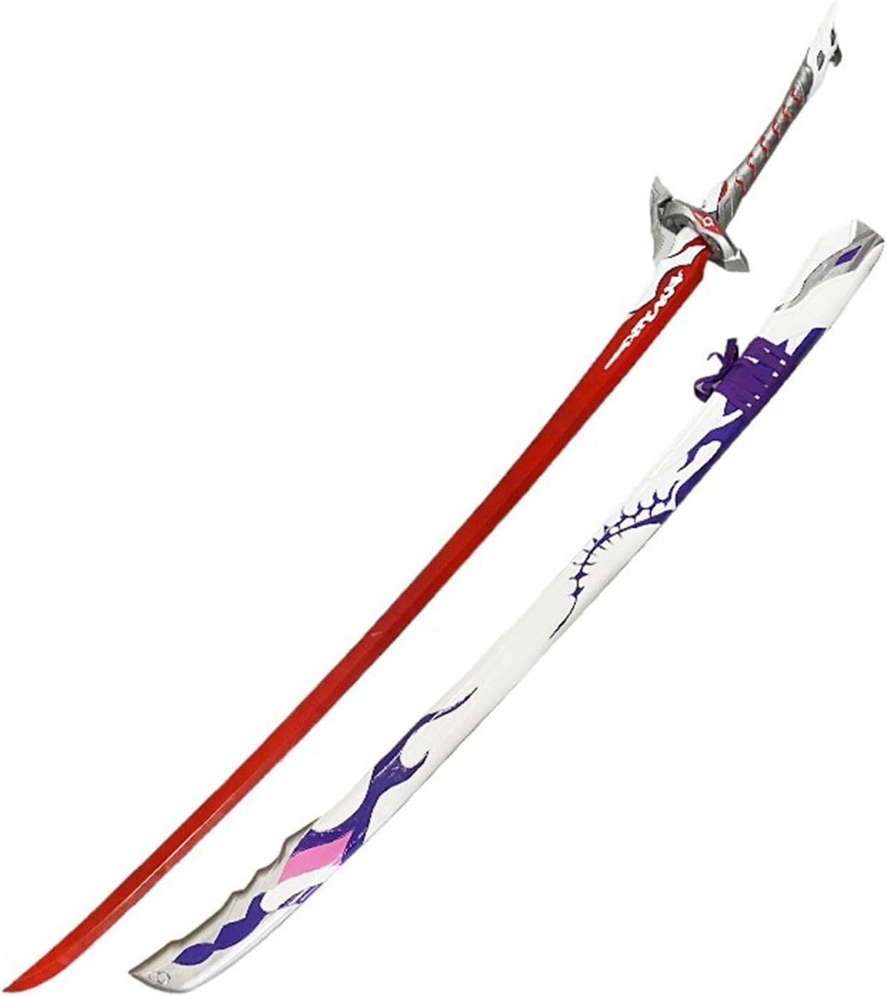 崩壊：スターレイル 黄泉の大太刀 赤 変身 無 刀 147CM 武器 PU製 鞘付き 一体式 剣 刀 武器 コスプレ道具 Cosplay ...