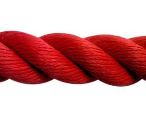 5営業日で発送 まつうら工業 スパンシー ロープ30ミリ 赤 30M ドラム巻 PPスパン