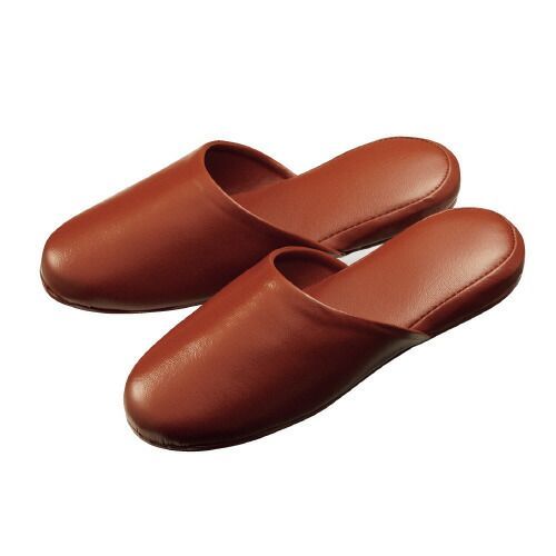 高周波レザースリッパ ブラウン 10足組 オーミケンシ