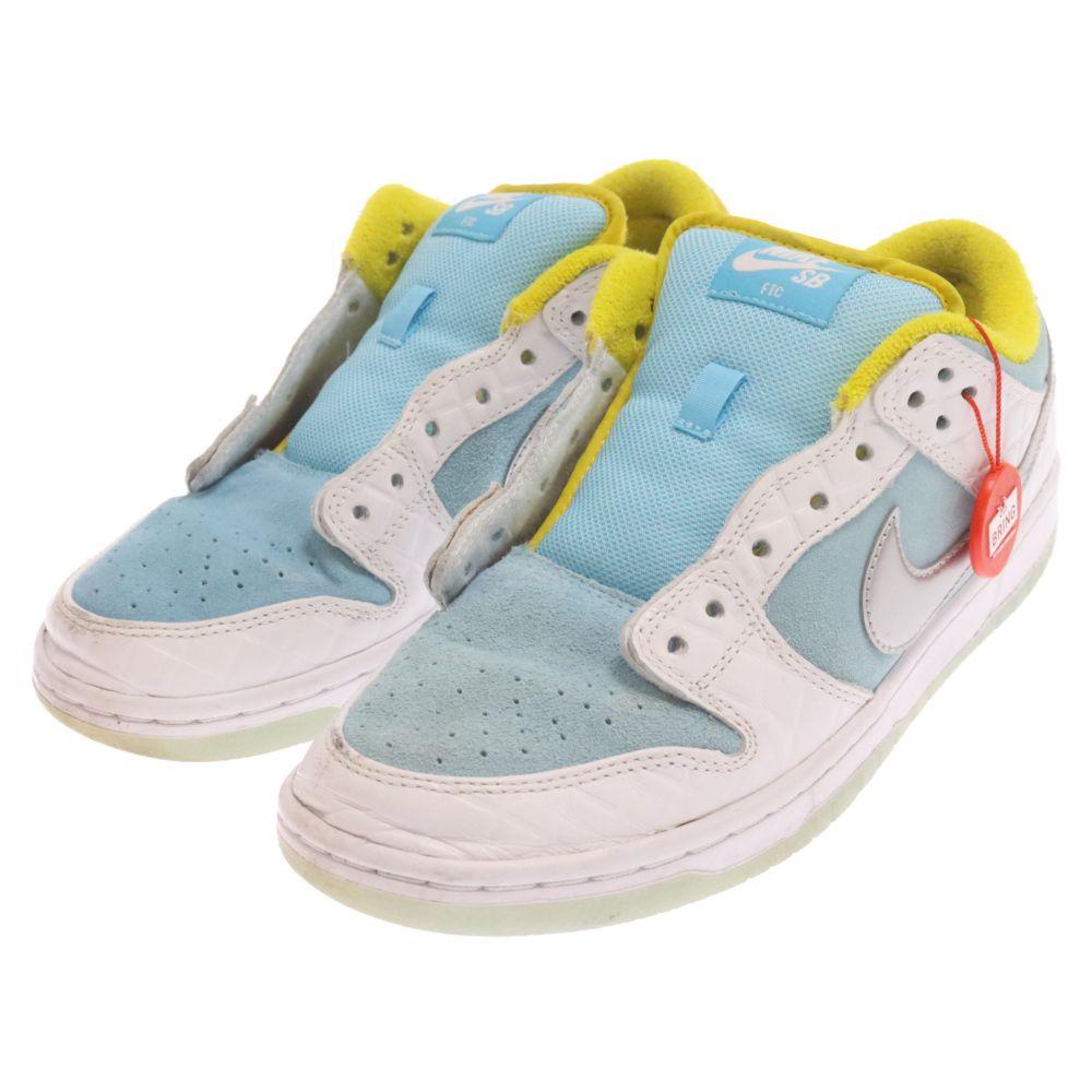 NIKE SB (ナイキエスビー) FTC DUNK LOW PRO QS Lagoon Pulse ダンクロー ラグーンパルス ローカットスニーカー 銭湯 ライトブルー/ホワイト US7.5/25.5cm DH7687-400