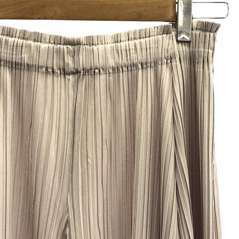 美品✨PLEATS PLEASE プリーツ　ベージュ　ワイドパンツ　ロング PLEATS PLEASE ISSEY MIYAKE / プリーツプリーズイッセイミヤケ