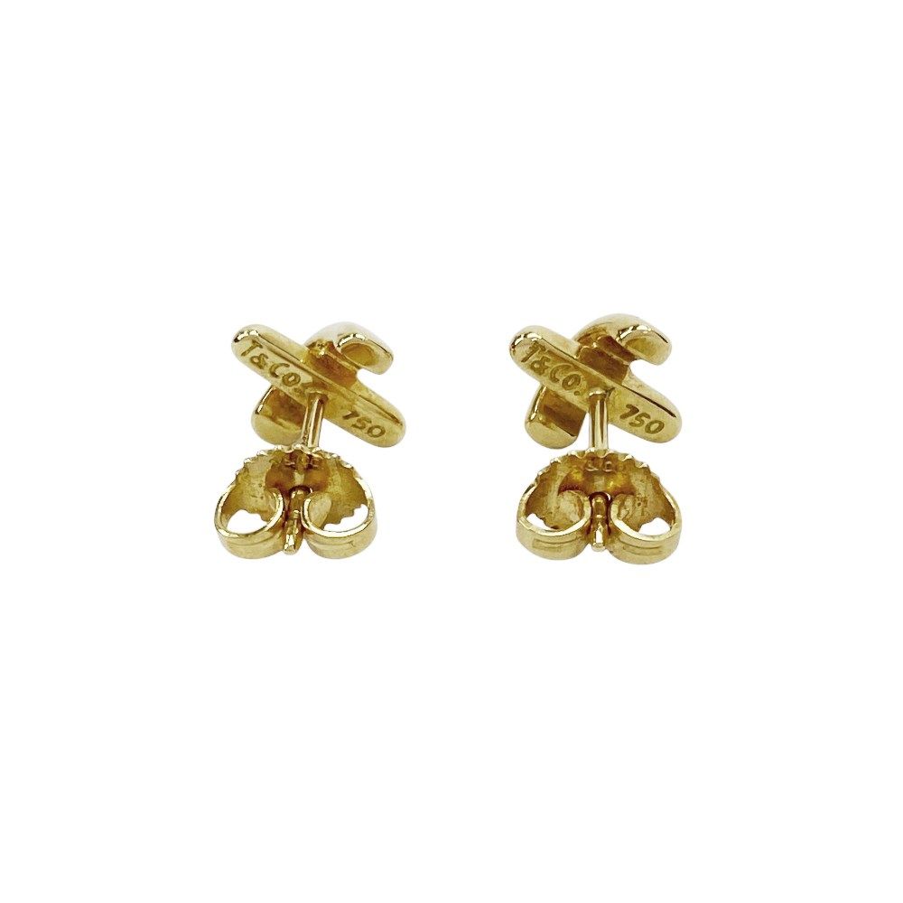 Tiffany & Co. 18金クロスステッチゴールドピアス 楽天市場】ティファニー クロスステッチ ピアス 18金 K18