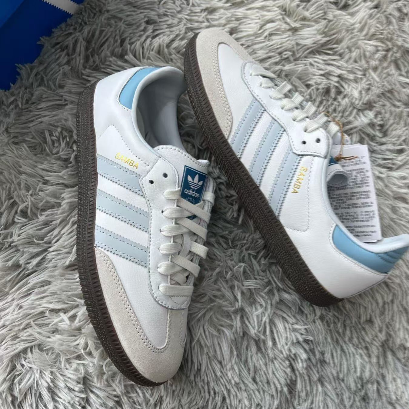 アディダス サンバ OG SAMBA OG クリアスカイブルー（ADIDAS ORIGINALS SAMBA OG FOOTWEAR WHITE/CLEAR SKY/BLUE アディダス オリジナルス サンバ OG JI2003