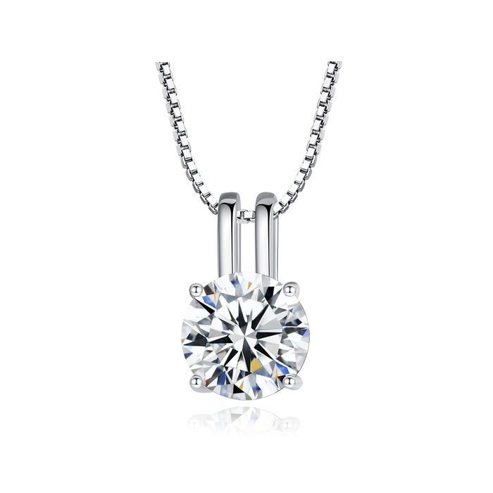 ネックレス 1Carat モアサナイト シルバー925 msn014 - JEWELRY