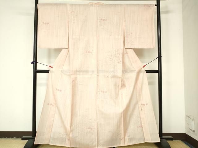 平和屋着物＊夏物 小紋 草花紋紗 正絹 逸品 未使用 DAAW0144op