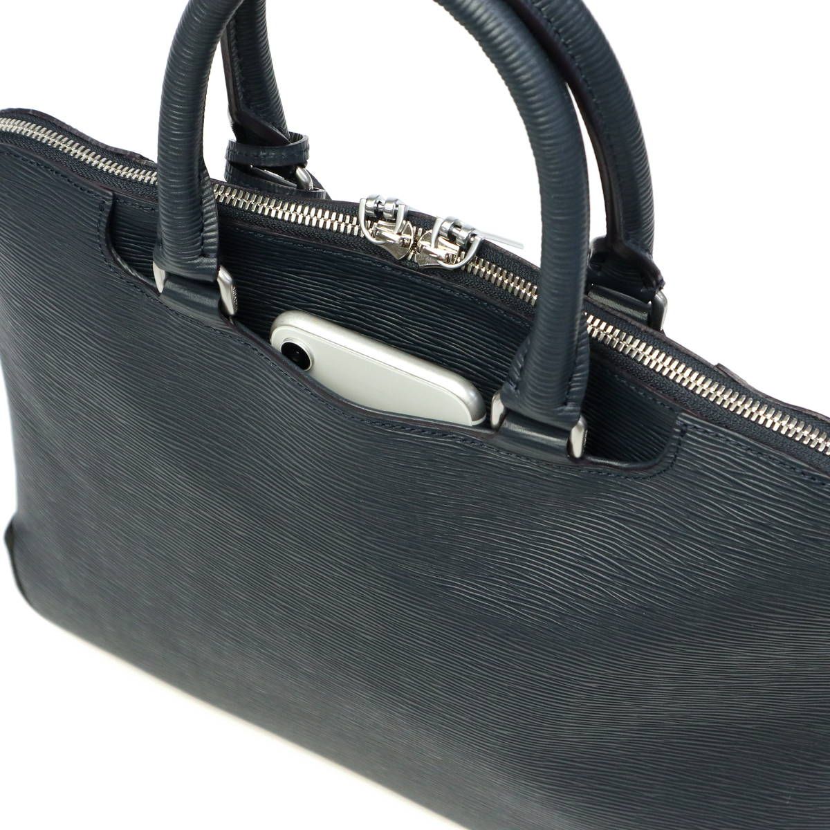 アニアリ aniary バッグ ビジネスバッグ レザー グレー 未使用品