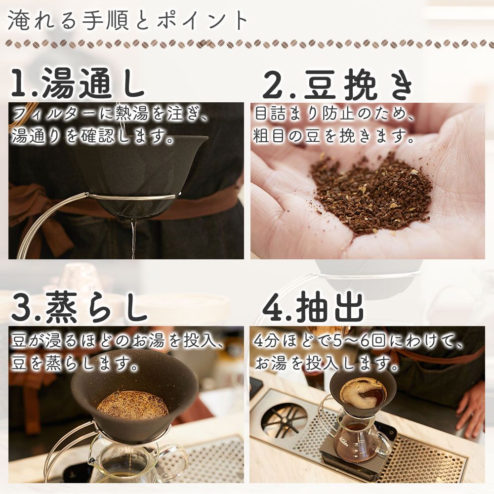 LOCA ラウンドタイプ セラミックコーヒーフィルター (レギュラー 2～3杯用) | ペーパーレスでコーヒー本来の美味しさを引き出す