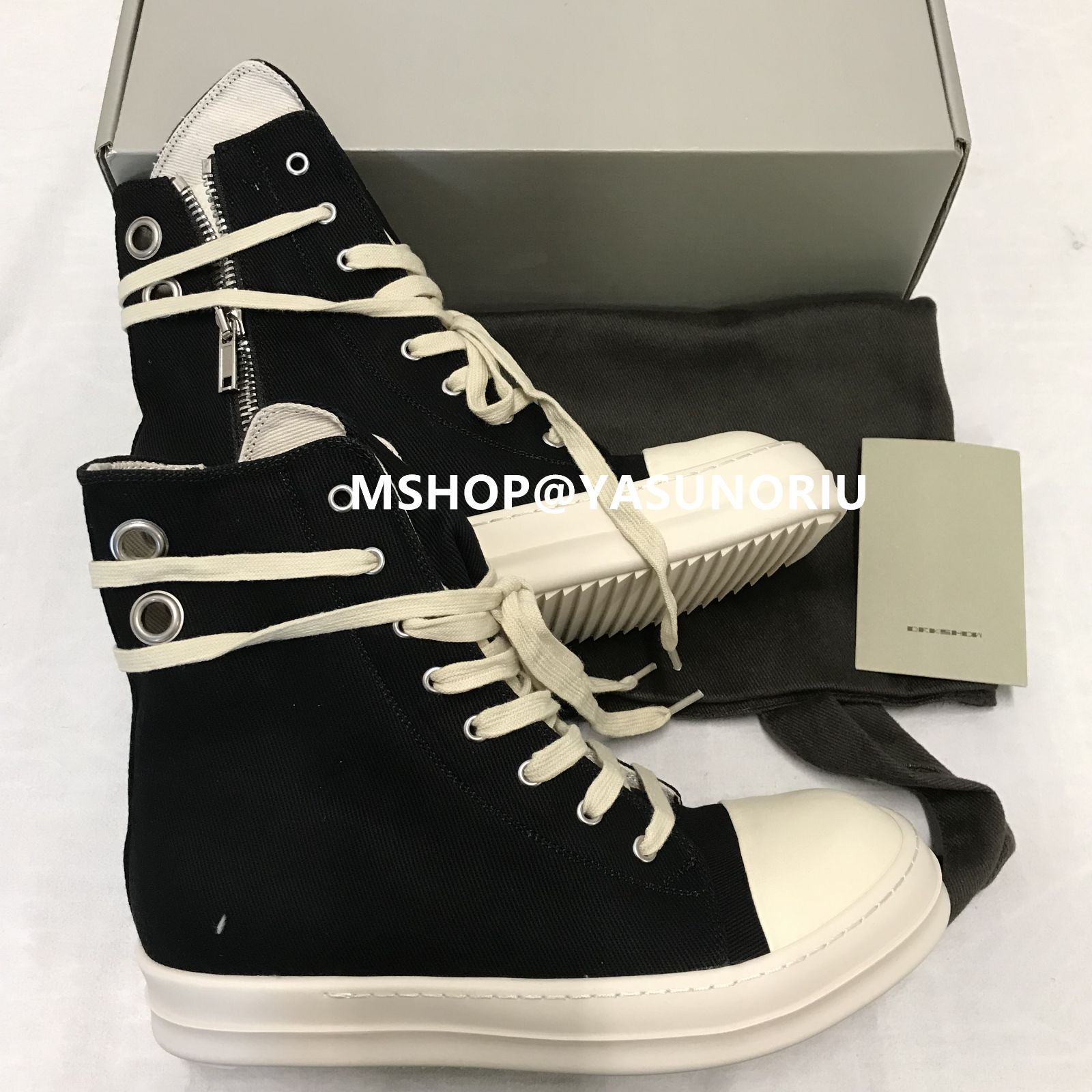 Rick Owens リックオウエンス RAMONES high top sneaker