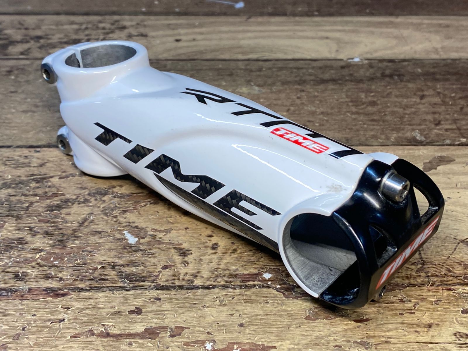 IC196 タイム TIME RTM ULTEAM STEM ステム 白 120mm Φ31.8 OS Time Ulteam RTM 120mm -10 Degree Carbon Road Stem 133g 1 1/8