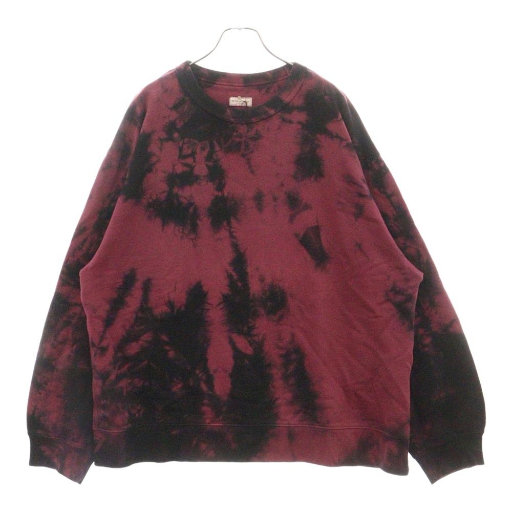 DRIES VAN NOTEN (ドリスヴァンノッテン) 22AW タイダイプルオーバースウェットトレーナー パープル