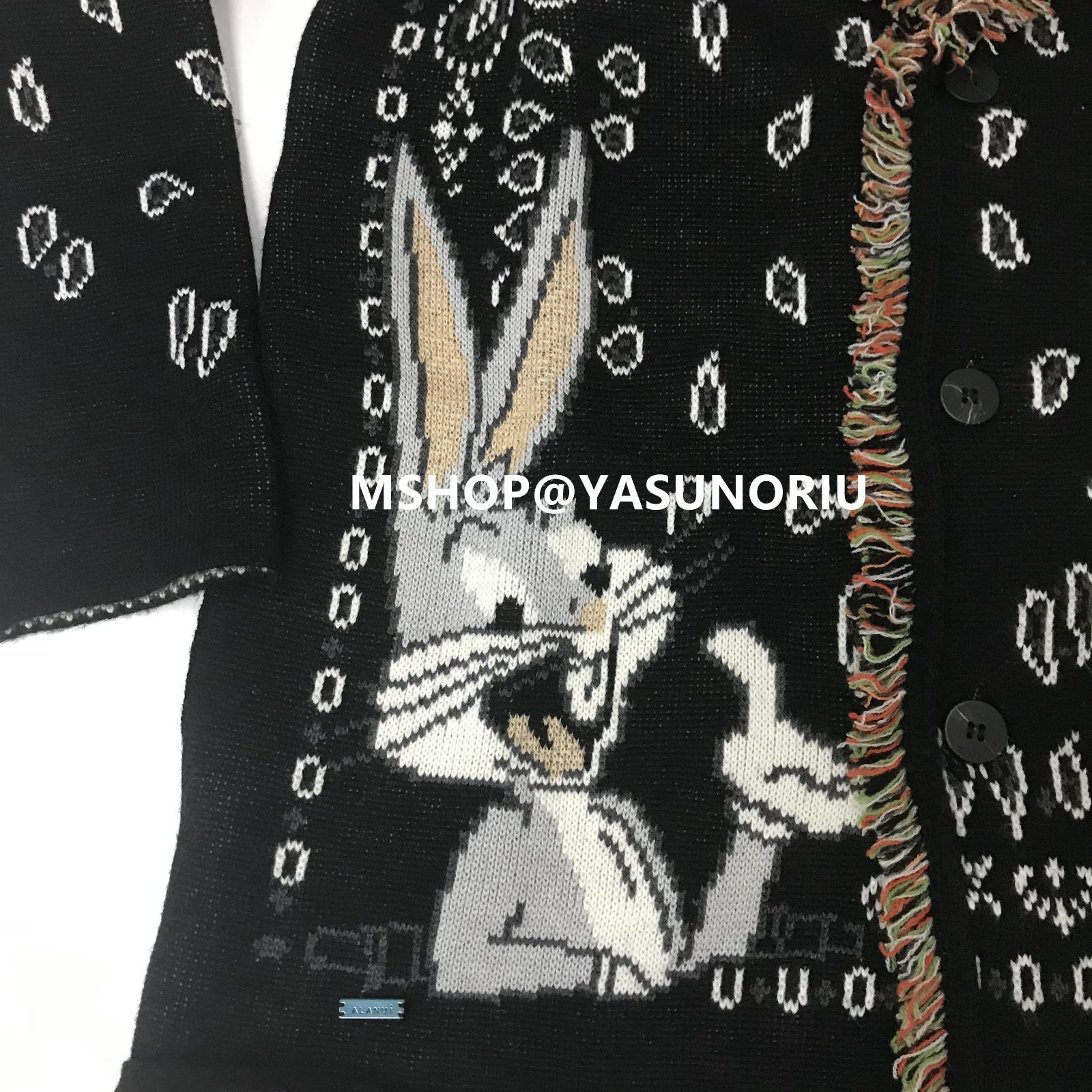 Alanui x Looney Tunes Bugs Bunny Bandana カーディガン - メルカリ