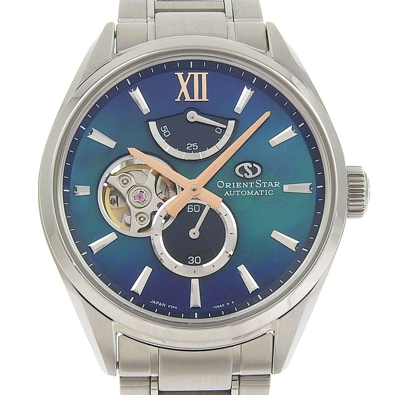 オリエントスター 自動巻き ブルー文字盤 Orient Star 自動巻き時計