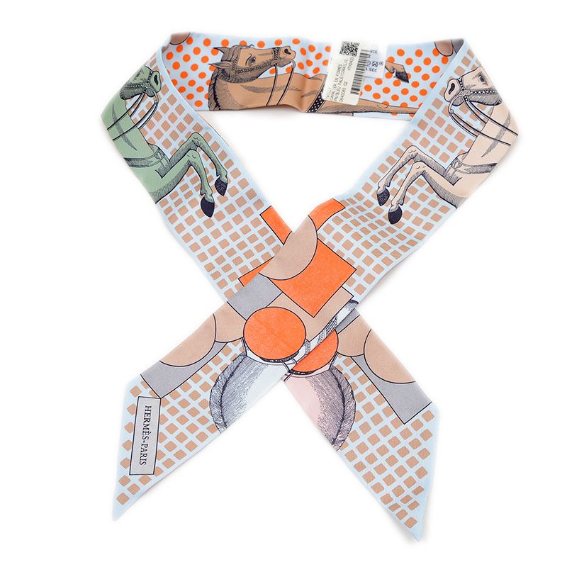 新品未使用 HERMES エルメス Twilly ツイリー マルチカラー ベージュ  